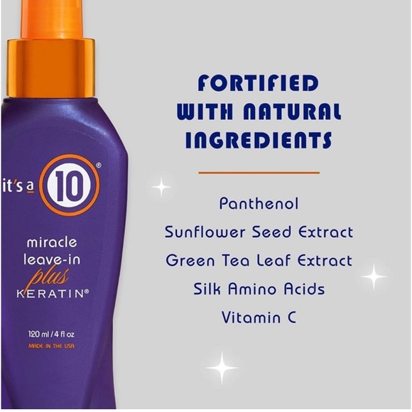 It's a 10 Miracle Leave In Product PLUS Keratin 4 fl oz NWT! - Picture 2 of 4